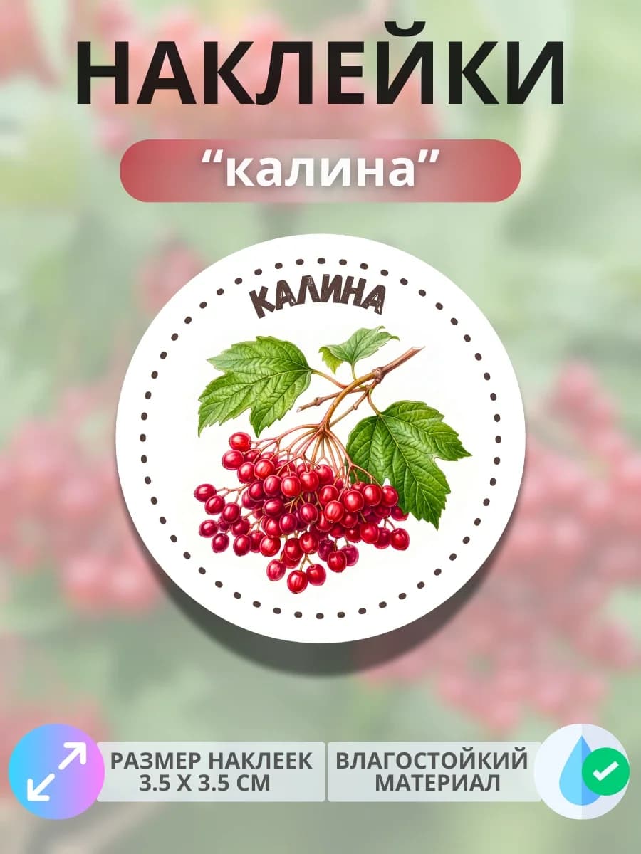 Наклейки маркеры Калина