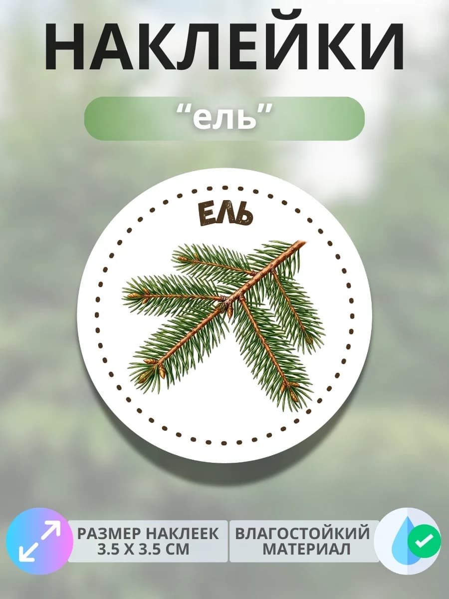 Наклейки «Ель»