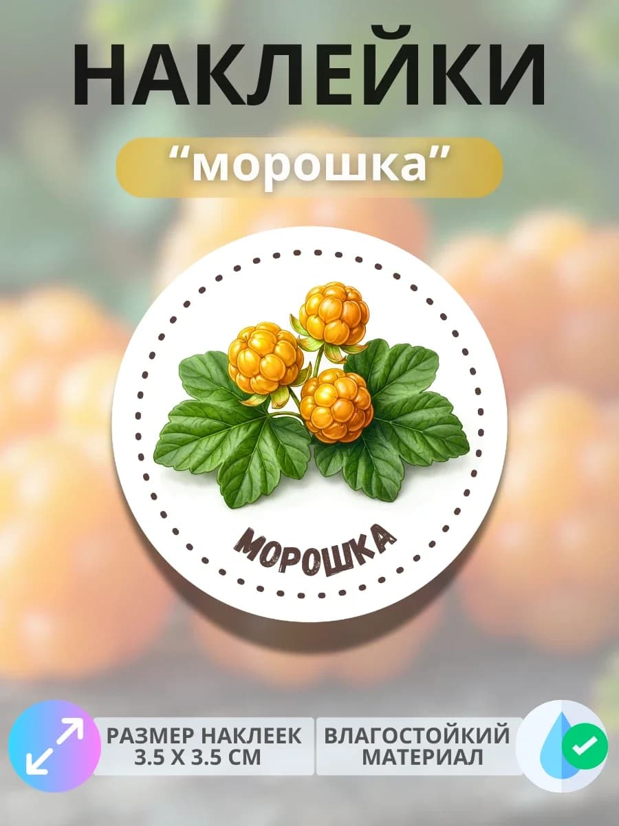 Наклейки маркеры Морошка