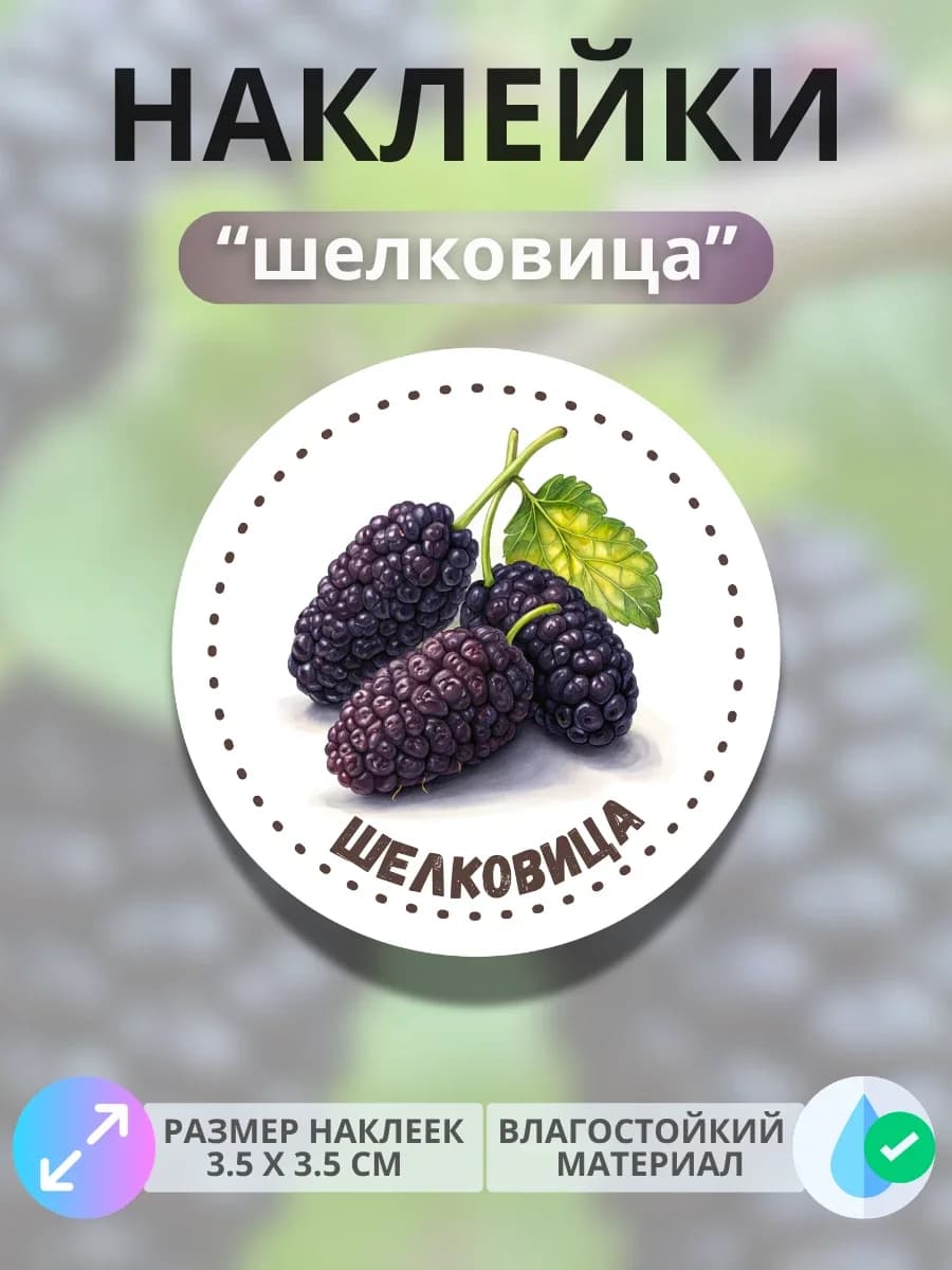 Наклейки маркеры Шелковица